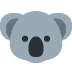 Koala Emoji (Twitter Version)