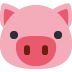 Pig Face Emoji (Twitter Version)