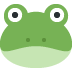 Frog Face Emoji (Twitter Version)