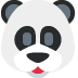 Panda Face Emoji (Twitter Version)