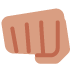 Fisted Hand Sign Emoji (Twitter Version)