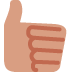 Thumbs Up Sign Emoji (Twitter Version)