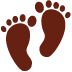 Footprints Emoji (Twitter Version)