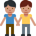 Two Men Holding Hands Emoji (Twitter Version)