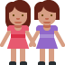 Two Women Holding Hands Emoji (Twitter Version)