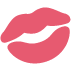 Kiss Mark Emoji (Twitter Version)