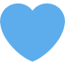 Blue Heart Emoji (Twitter Version)