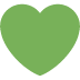 Green Heart Emoji (Twitter Version)