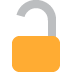 Open Lock Emoji (Twitter Version)