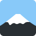 Mount Fuji Emoji (Twitter Version)