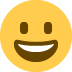 Grinning Face Emoji (Twitter Version)