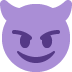 Smiling Face With Horns Emoji (Twitter Version)