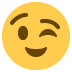 Winking Face Emoji (Twitter Version)