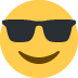 Smiling Face With Sunglasses Emoji (Twitter Version)