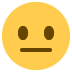 Neutral Face Emoji (Twitter Version)