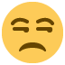 Unamused Face Emoji (Twitter Version)