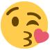 Face Throwing A Kiss Emoji (Twitter Version)