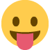 Face With Stuck-out Tongue Emoji (Twitter Version)