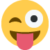Face With Stuck-out Tongue And Winking Eye Emoji (Twitter Version)