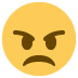 Angry Face Emoji (Twitter Version)