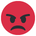 Pouting Face Emoji (Twitter Version)