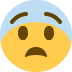 Fearful Face Emoji (Twitter Version)