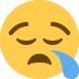 Sleepy Face Emoji (Twitter Version)