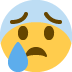 Face With Open Mouth And Cold Sweat Emoji (Twitter Version)