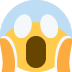 Face Screaming In Fear Emoji (Twitter Version)