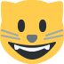 Smiling Cat Face With Open Mouth Emoji (Twitter Version)