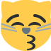 Kissing Cat Face With Closed Eyes Emoji (Twitter Version)