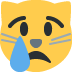 Crying Cat Face Emoji (Twitter Version)