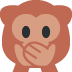 Speak-no-evil Monkey Emoji (Twitter Version)