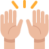 Person Raising Both Hands In Celebration Emoji (Twitter Version)