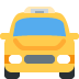 Oncoming Taxi Emoji (Twitter Version)
