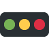 Horizontal Traffic Light Emoji (Twitter Version)