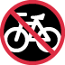 No Bicycles Emoji (Twitter Version)