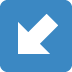 South West Arrow Emoji (Twitter Version)
