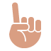 White Up Pointing Index Emoji (Twitter Version)