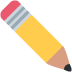 Pencil Emoji (Twitter Version)