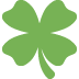 Four Leaf Clover Emoji (Twitter Version)